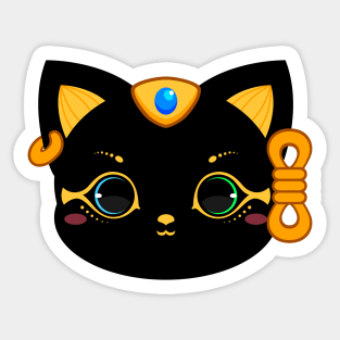 Cute Bastet Goddess Sticker